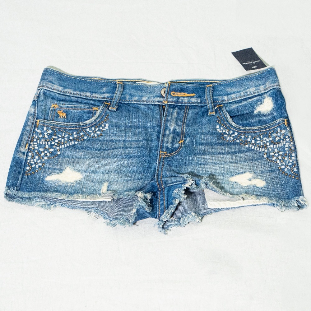 Abercrombie Jean Shorts Sz 14 Kids